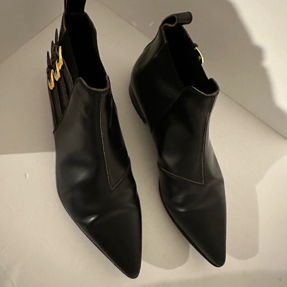 GUCCI Mens Cordovan Lux Leather Ankle Boot Black Size 38 EU - Picture 7 of 9